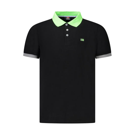 Norway 1963 Black Cotton Polo Shirt