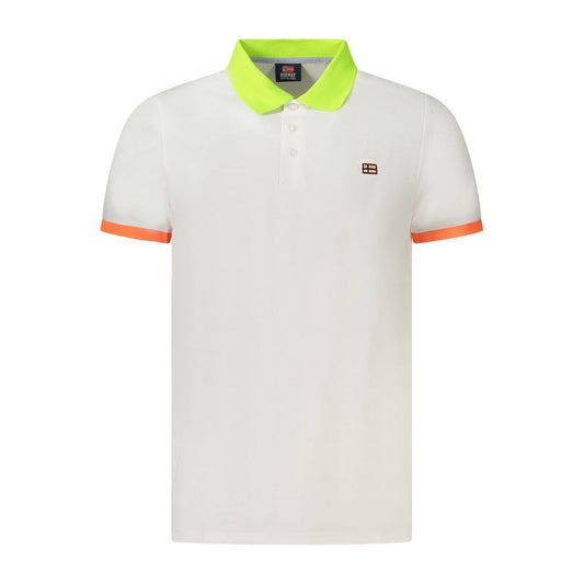 Norway 1963 White Cotton Polo Shirt