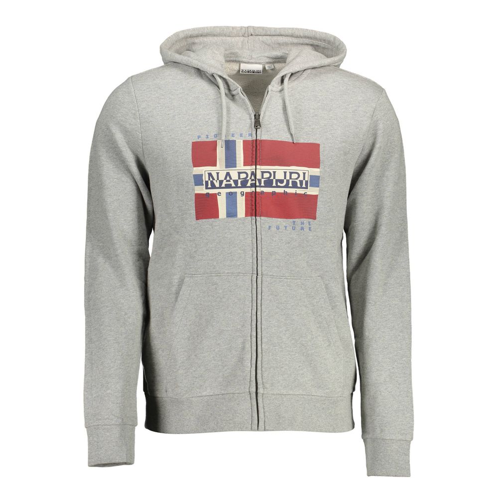 Suéter de algodón gris Napapijri