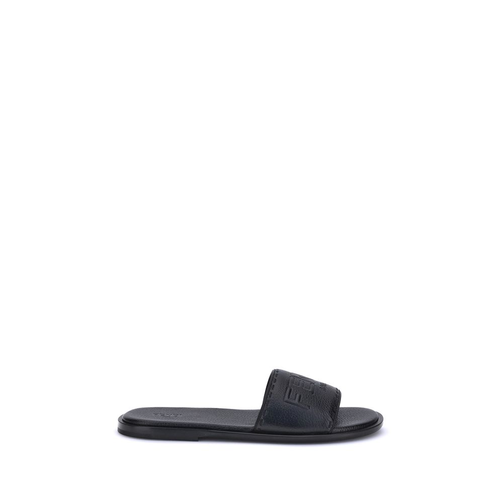 Sandalias Fendi con logotipo