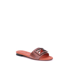 Sandalias con estampado de pitón de Fendi