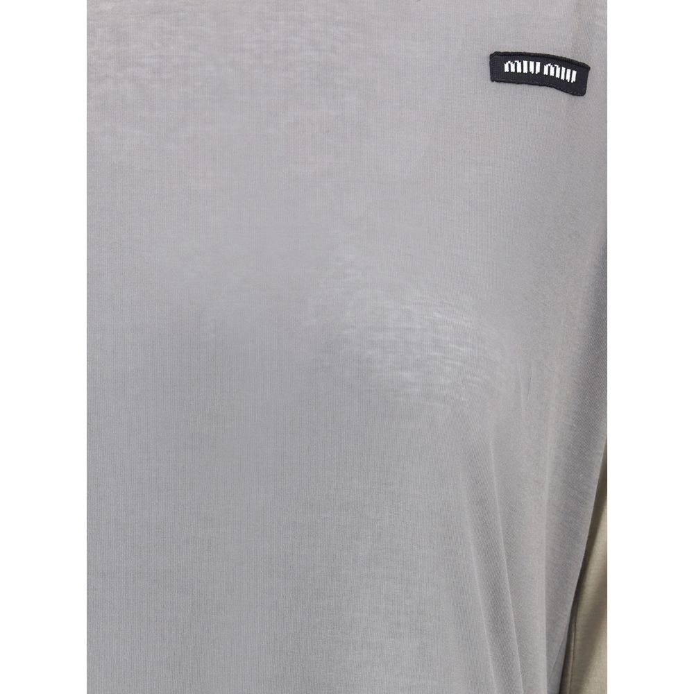 Camiseta de manga larga Miu Miu