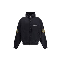 Sudadera con capucha y logotipo de Balenciaga