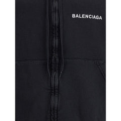 Sudadera con capucha y logotipo de Balenciaga