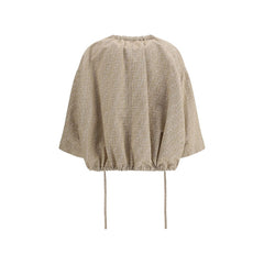 Chaqueta de chambray extragrande Fendi