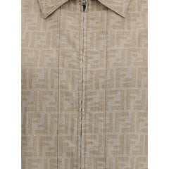 Chaqueta corta de chambray de Fendi
