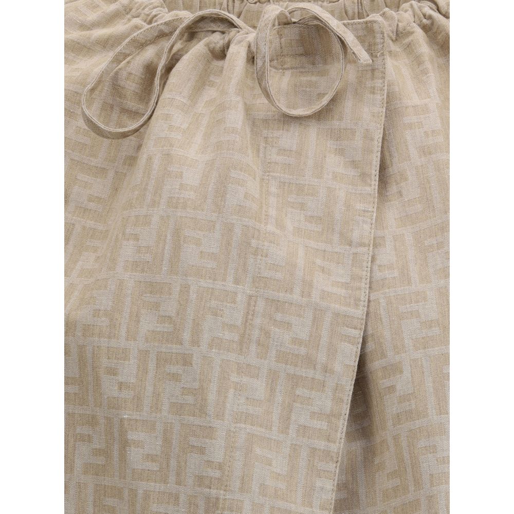 Chaqueta de chambray extragrande Fendi