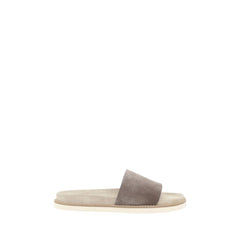 Brunello Cucinelli Suede leather Slippers