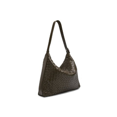 Bottega Veneta Traveller Medium Intrecciato Leather Hobo Bag
