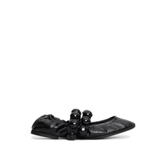 Alaïa Sphere Leather Mary Jane Flats