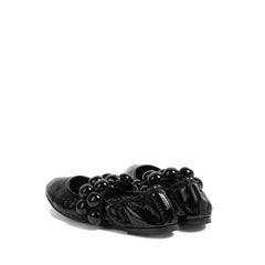 Alaïa Sphere Leather Mary Jane Flats