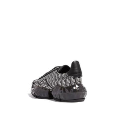 Jimmy Choo Diamond JC Monogram Glitter Leather Sneakers