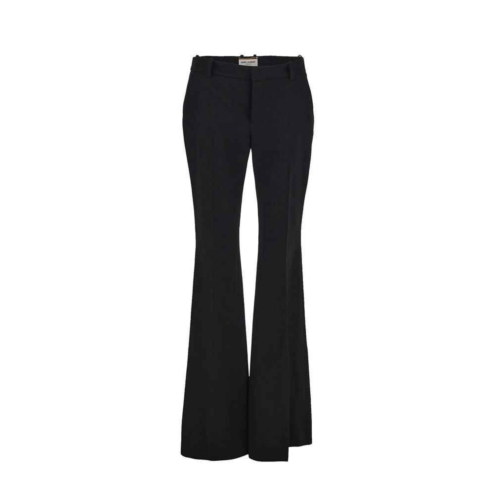 Saint Laurent Flared Wool Trousers