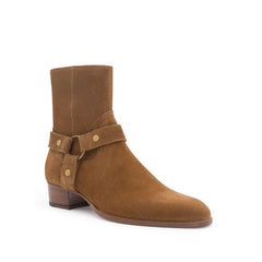 Saint Laurent Wyatt Harness Ankle Boots