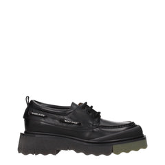 Off-White Black Leather Oxfords And Derby