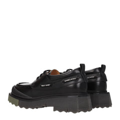 Off-White Black Leather Oxfords And Derby