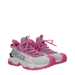 Moncler Gray Fabric Sneakers