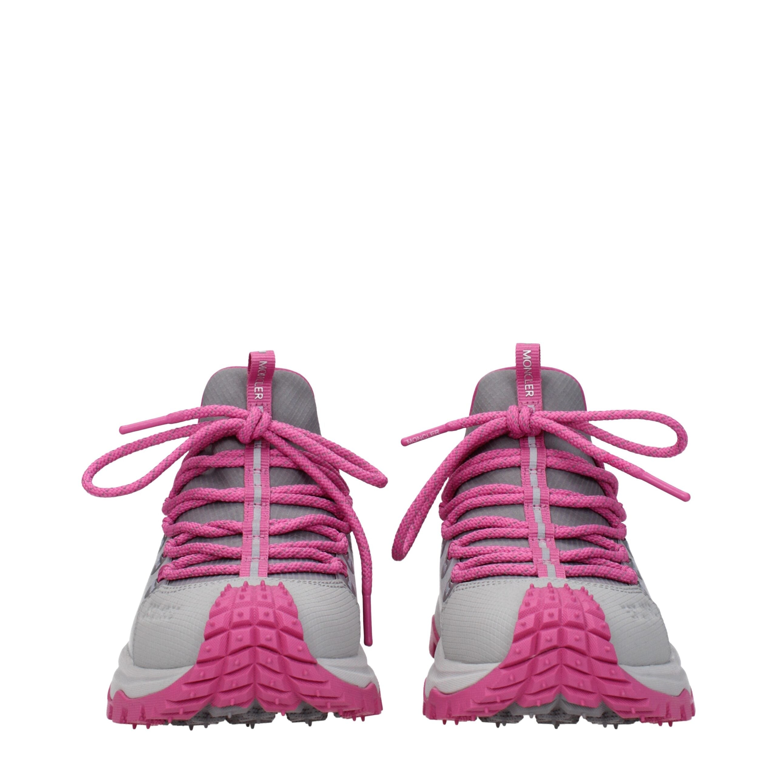 Moncler Gray Fabric Sneakers