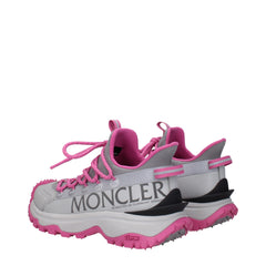 Moncler Gray Fabric Sneakers