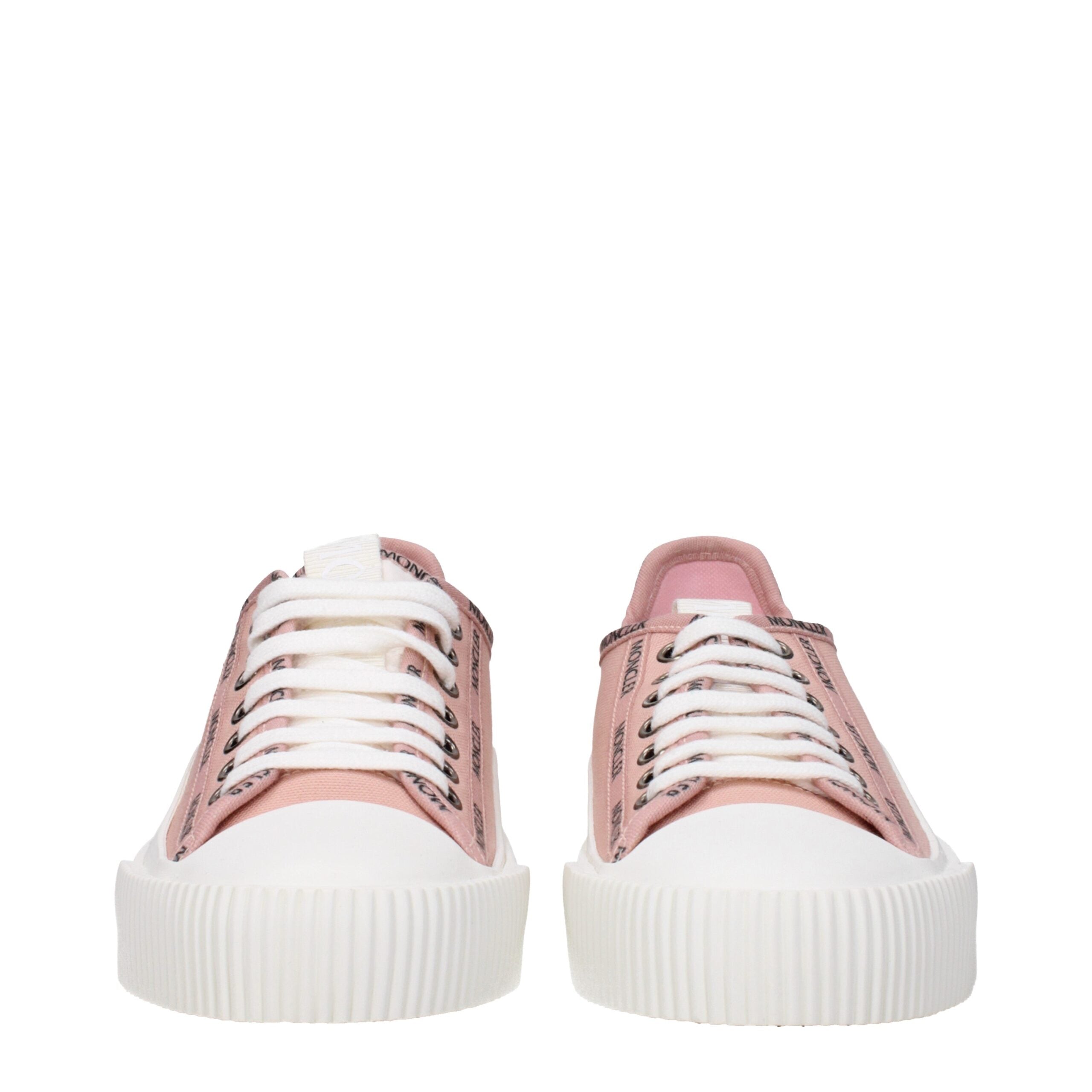 Moncler Pink Fabric Sneakers