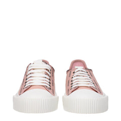 Moncler Pink Fabric Sneakers