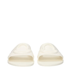 Moncler White Cotton Slipper