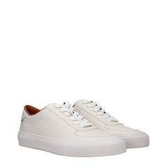 Moncler Beige Leather Sneakers