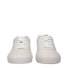 Moncler Beige Leather Sneakers