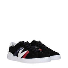 Moncler Black Leather Sneakers