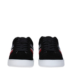 Moncler Black Leather Sneakers