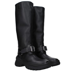 Burberry Black Leather Boot