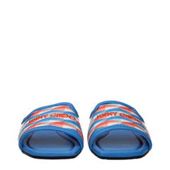 Jimmy Choo Light Blue Fabric Slipper
