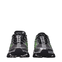 Versace Gray Fabric Sneakers