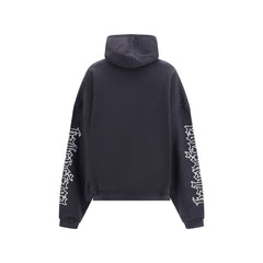 Balenciaga Blackletter script motif Hoodie